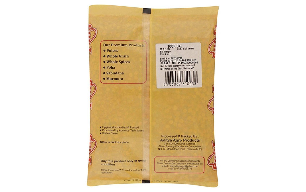 Kitchen King Toor Dal    Pack  500 grams